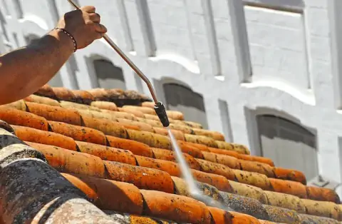 Démoussage de toiture à Floirac